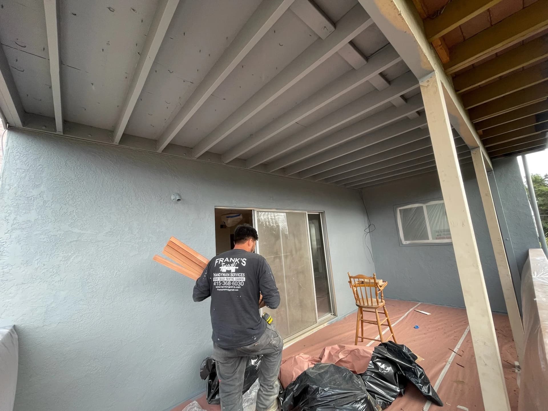 Frank at work — Frank's Handyman Services